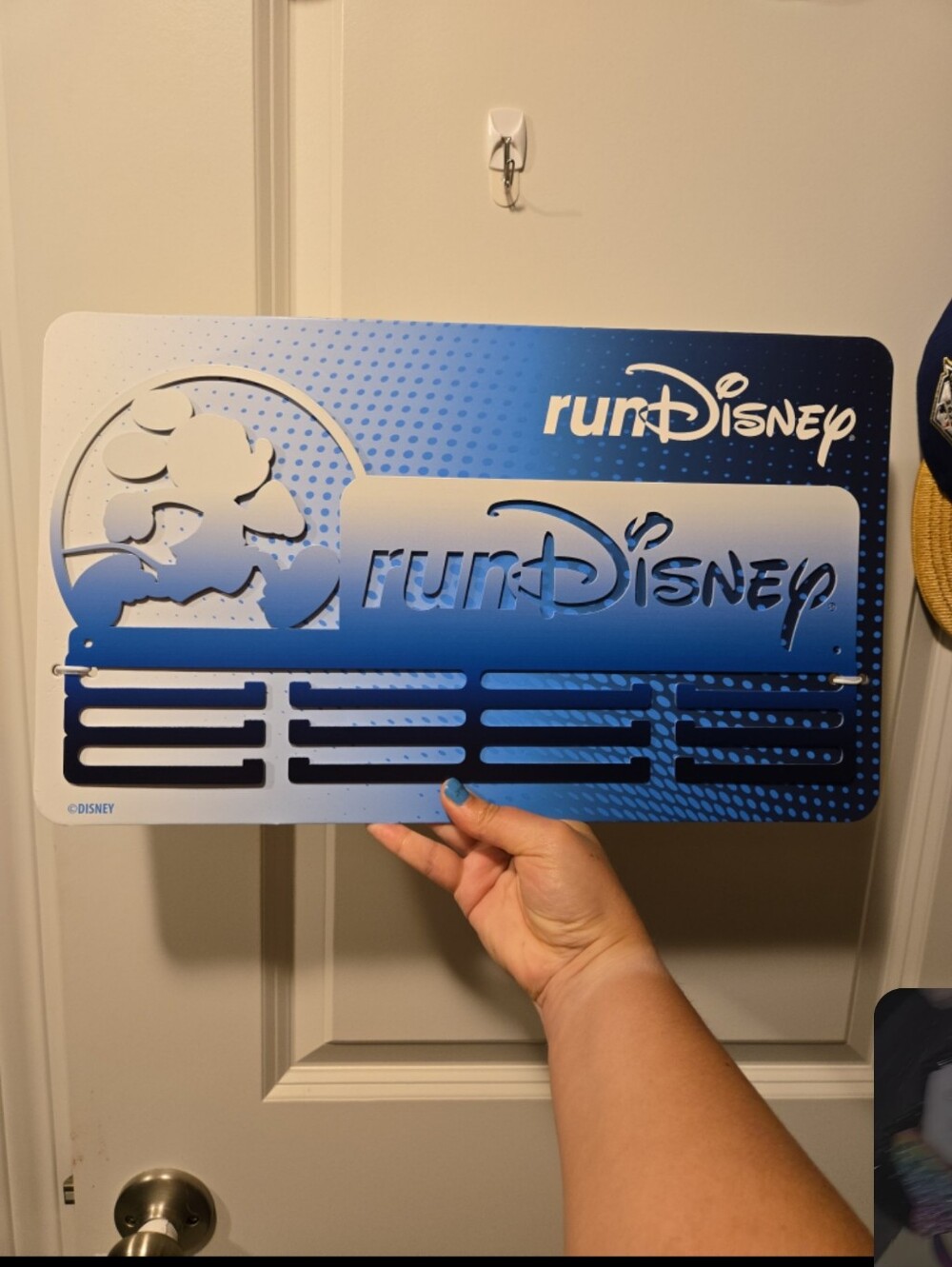 Disney Blue Gradient RunDisney Medal Hanger